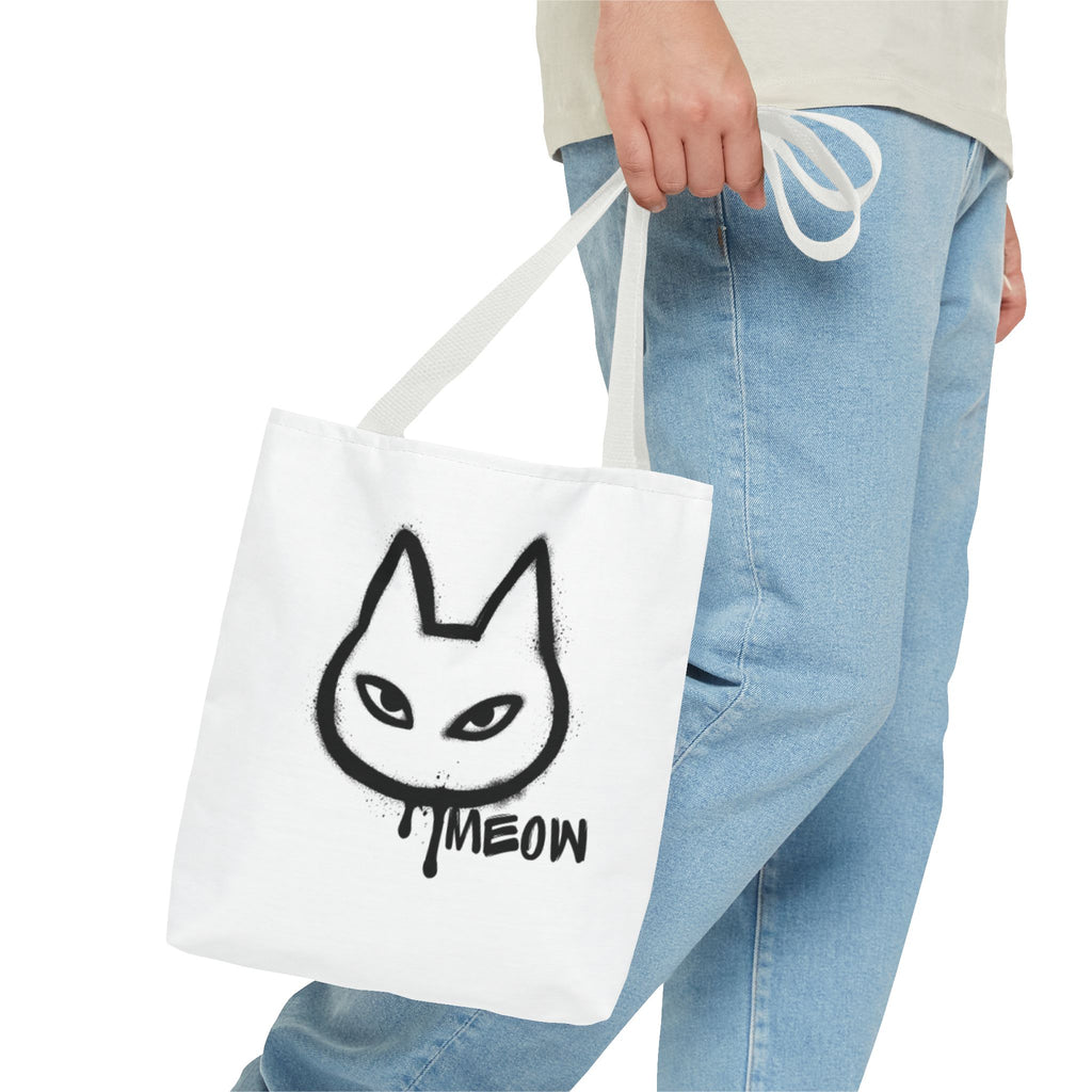 Meow Cat Tote Bag - Stylish & Fun Animal Design for Cat Lovers