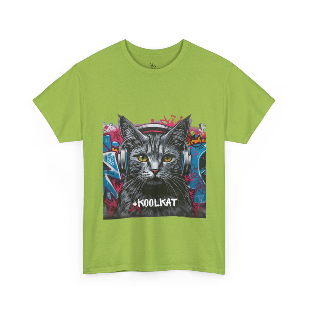 Kool Kat Graphic Tee - Stylish Unisex Heavy Cotton T-Shirt with a Cool Cat Design