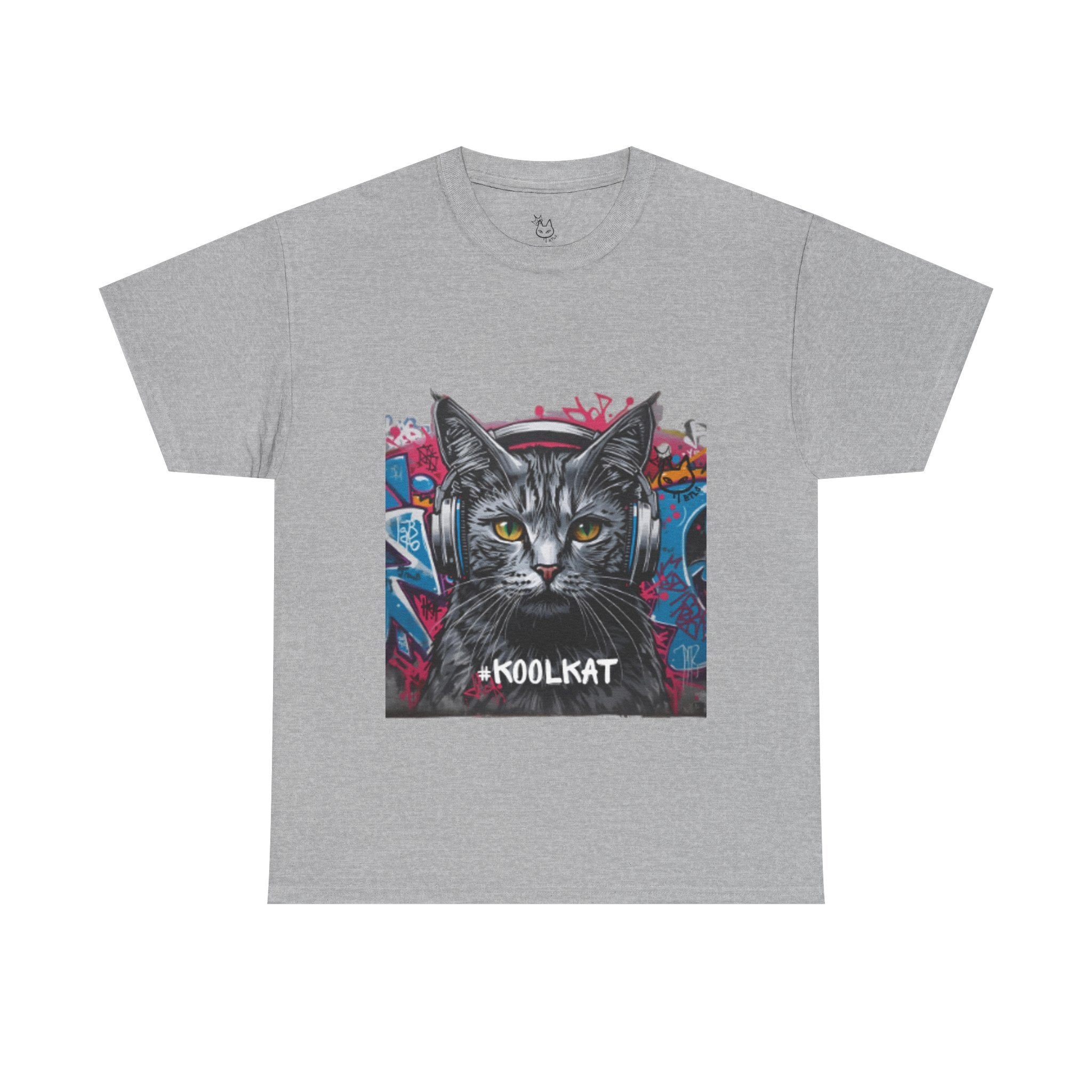 Kool Kat Graphic Tee - Stylish Unisex Heavy Cotton T-Shirt with a Cool Cat Design