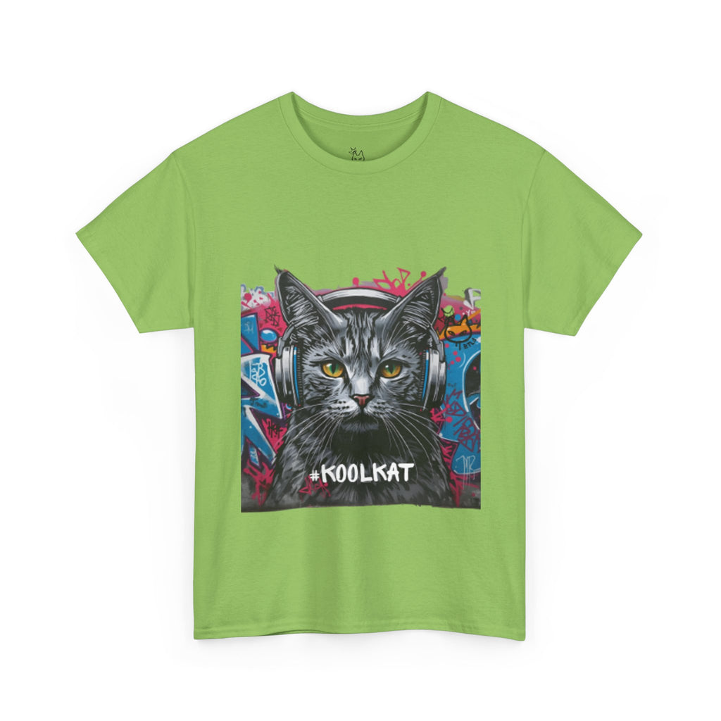 Kool Kat Graphic Tee - Stylish Unisex Heavy Cotton T-Shirt with a Cool Cat Design