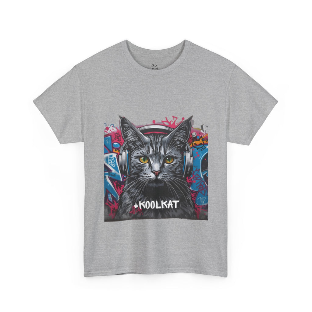Kool Kat Graphic Tee - Stylish Unisex Heavy Cotton T-Shirt with a Cool Cat Design
