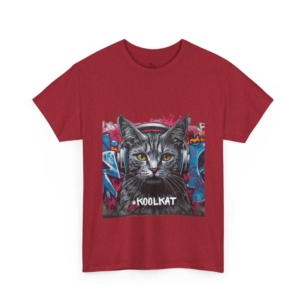 Kool Kat Graphic Tee - Stylish Unisex Heavy Cotton T-Shirt with a Cool Cat Design