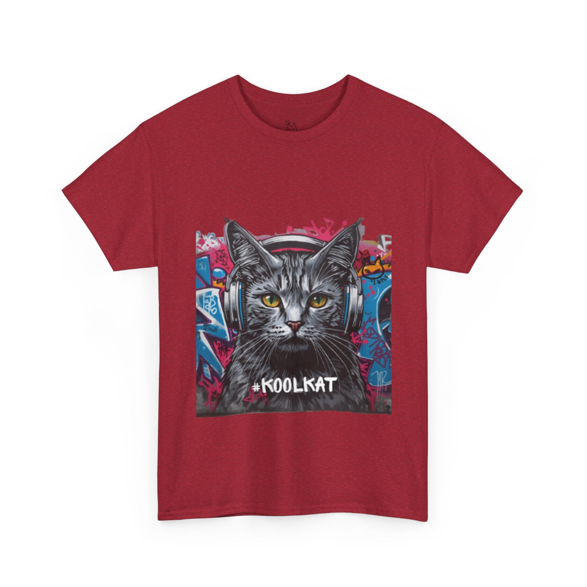 Kool Kat Graphic Tee - Stylish Unisex Heavy Cotton T-Shirt with a Cool Cat Design