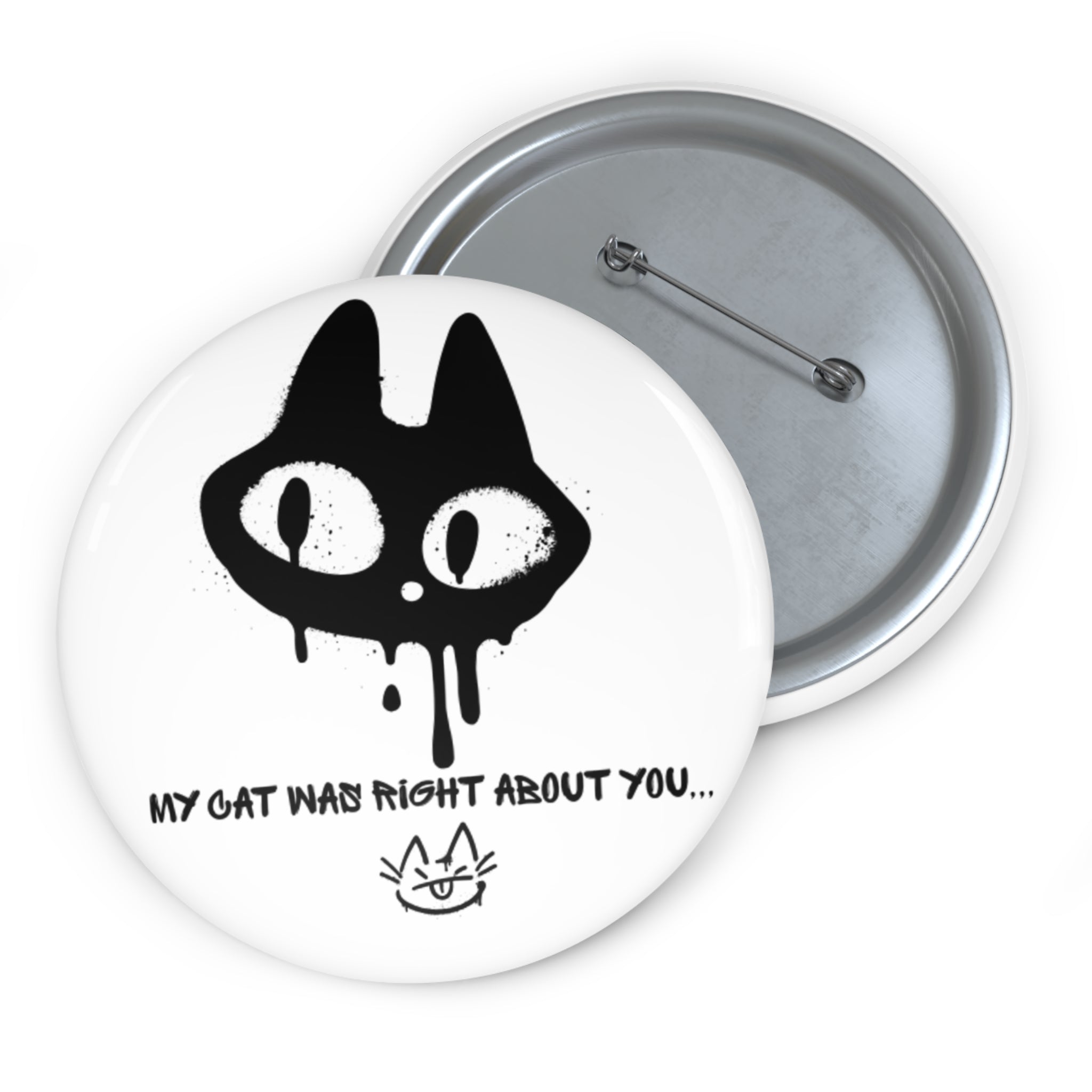 Custom Cat Pin Button - Perfect for Cat Lovers and Pet Enthusiasts