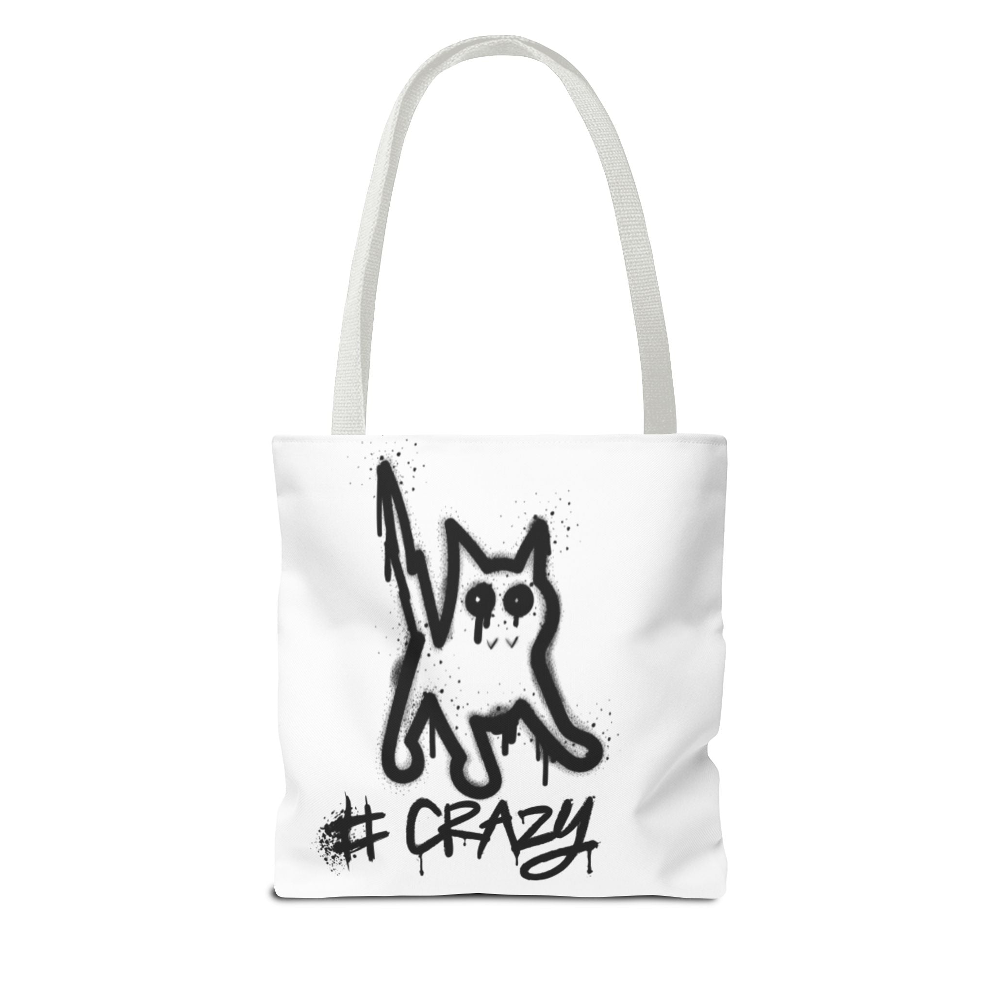 Crazy Cat Tote Bag - Whimsical AOP Design for Cat Lovers