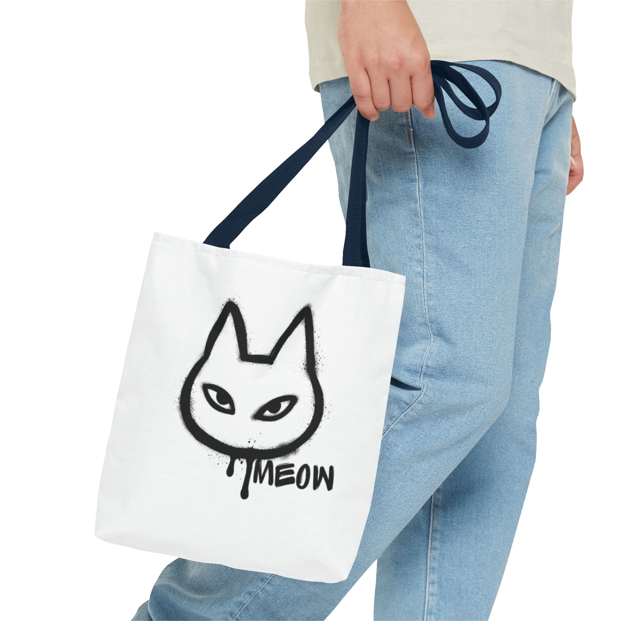Meow Cat Tote Bag - Stylish & Fun Animal Design for Cat Lovers