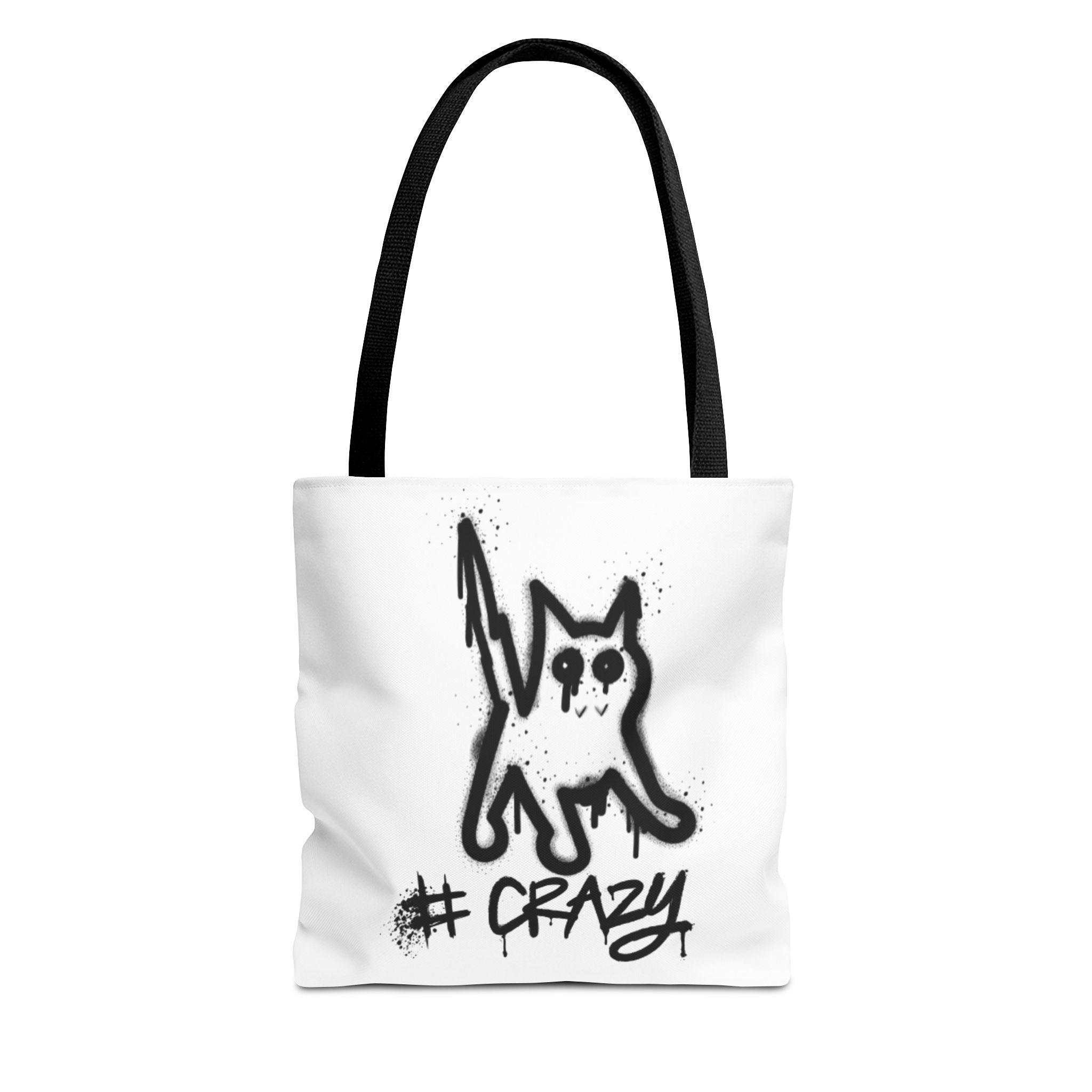 Crazy Cat Tote Bag - Whimsical AOP Design for Cat Lovers