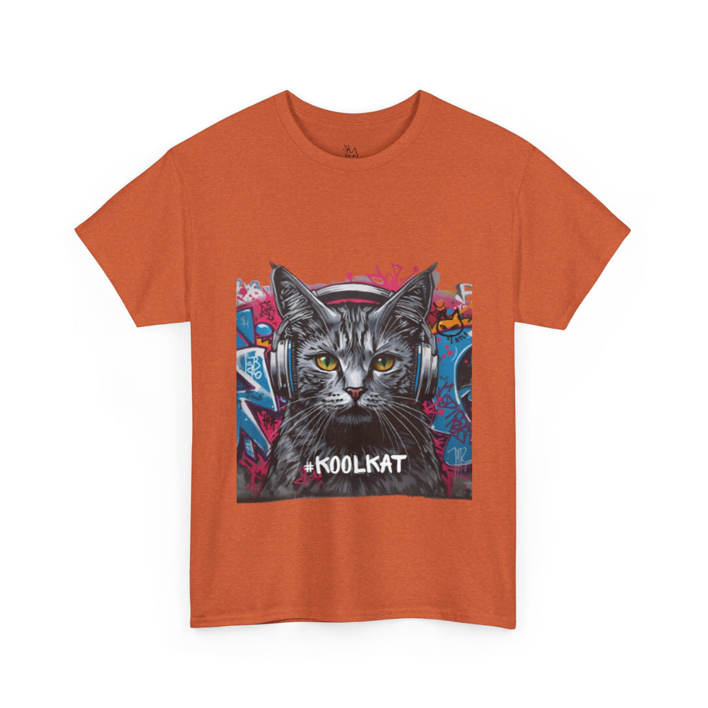 Kool Kat Graphic Tee - Stylish Unisex Heavy Cotton T-Shirt with a Cool Cat Design