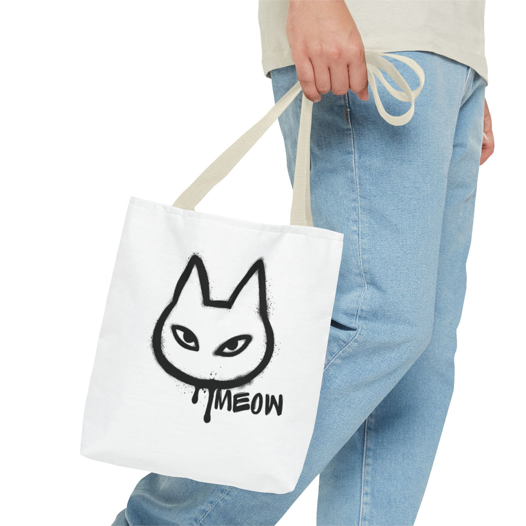 Meow Cat Tote Bag - Stylish & Fun Animal Design for Cat Lovers