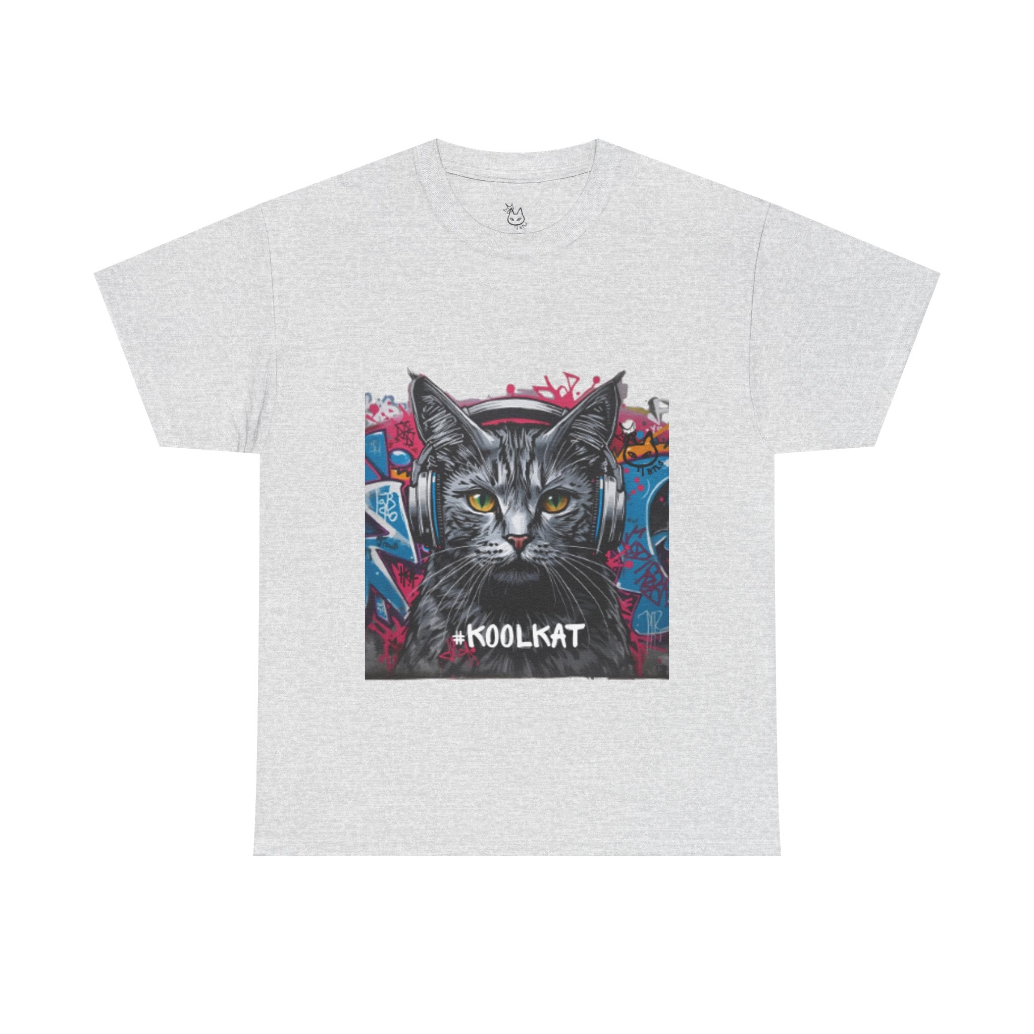 Kool Kat Graphic Tee - Stylish Unisex Heavy Cotton T-Shirt with a Cool Cat Design