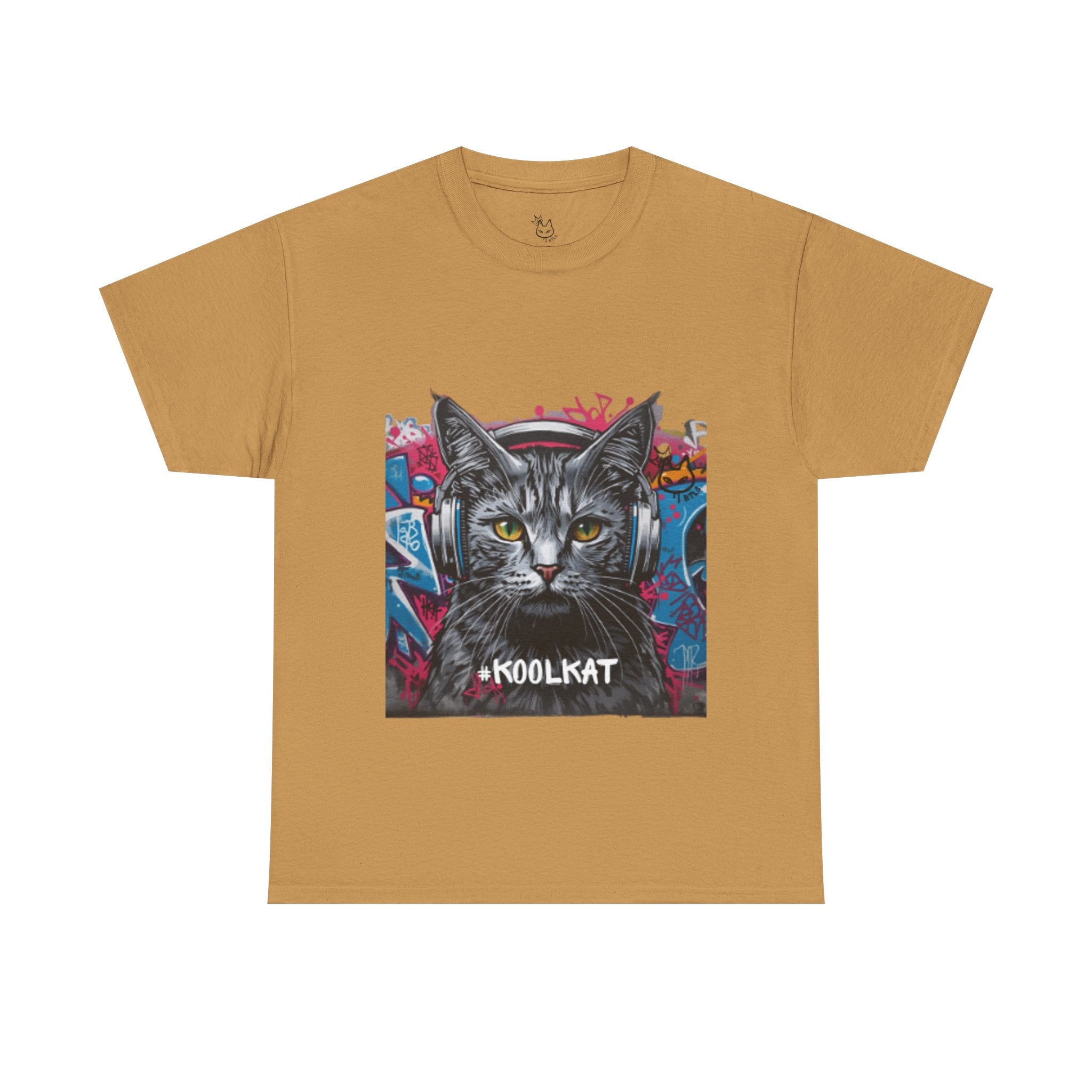 Kool Kat Graphic Tee - Stylish Unisex Heavy Cotton T-Shirt with a Cool Cat Design