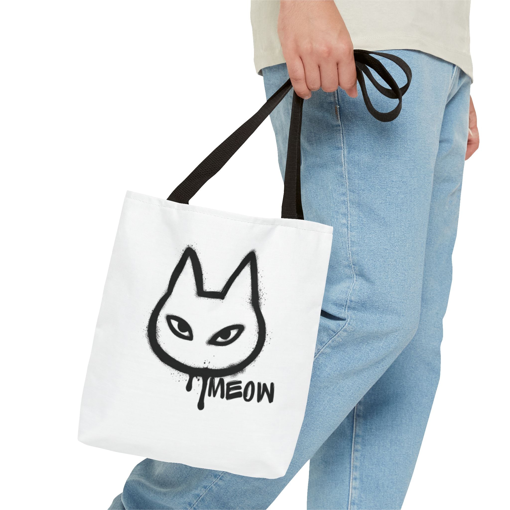 Meow Cat Tote Bag - Stylish & Fun Animal Design for Cat Lovers