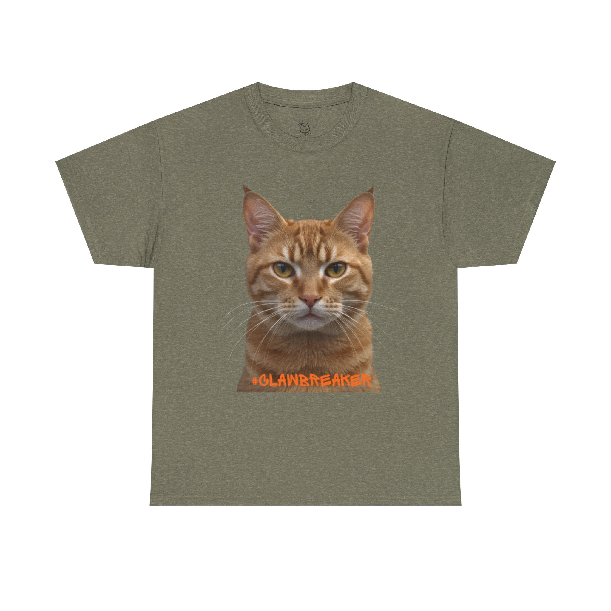Cool Cat Unisex Heavy Cotton Tee - "Scratch the System" Graphic Tee