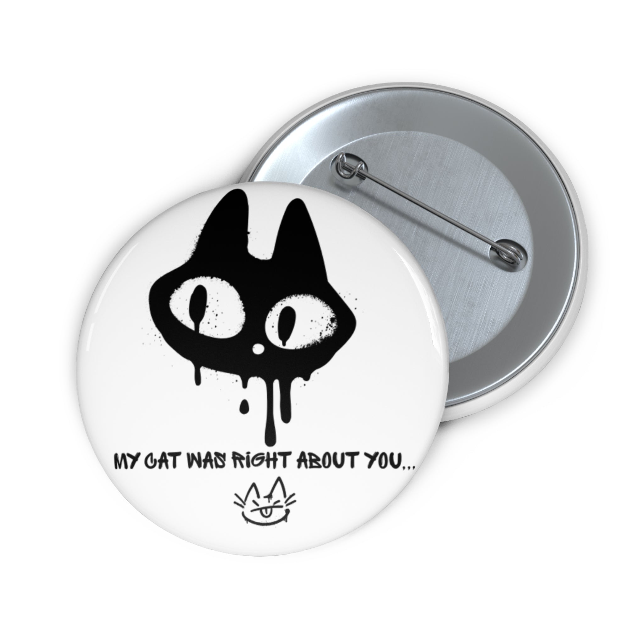 Custom Cat Pin Button - Perfect for Cat Lovers and Pet Enthusiasts