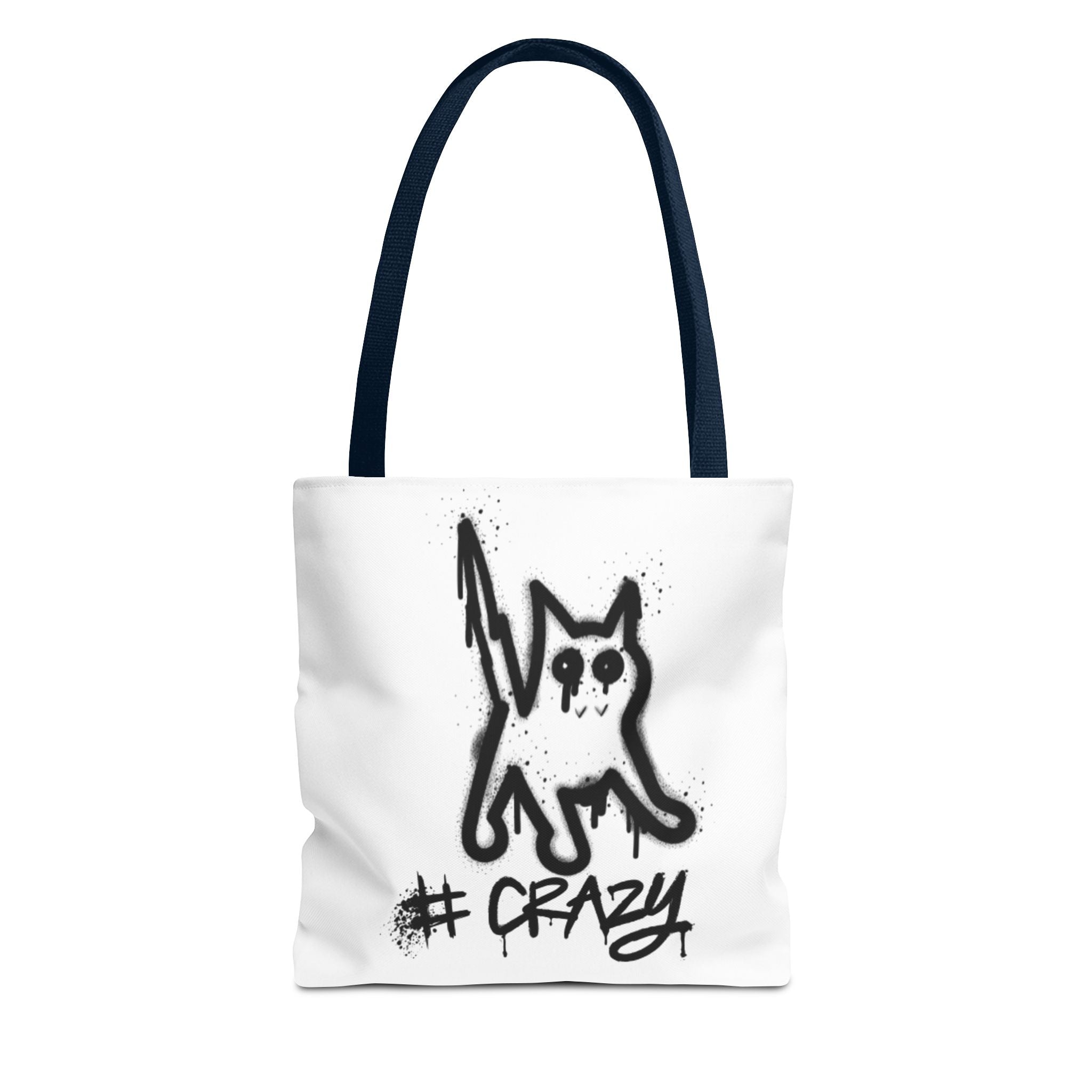 Crazy Cat Tote Bag - Whimsical AOP Design for Cat Lovers