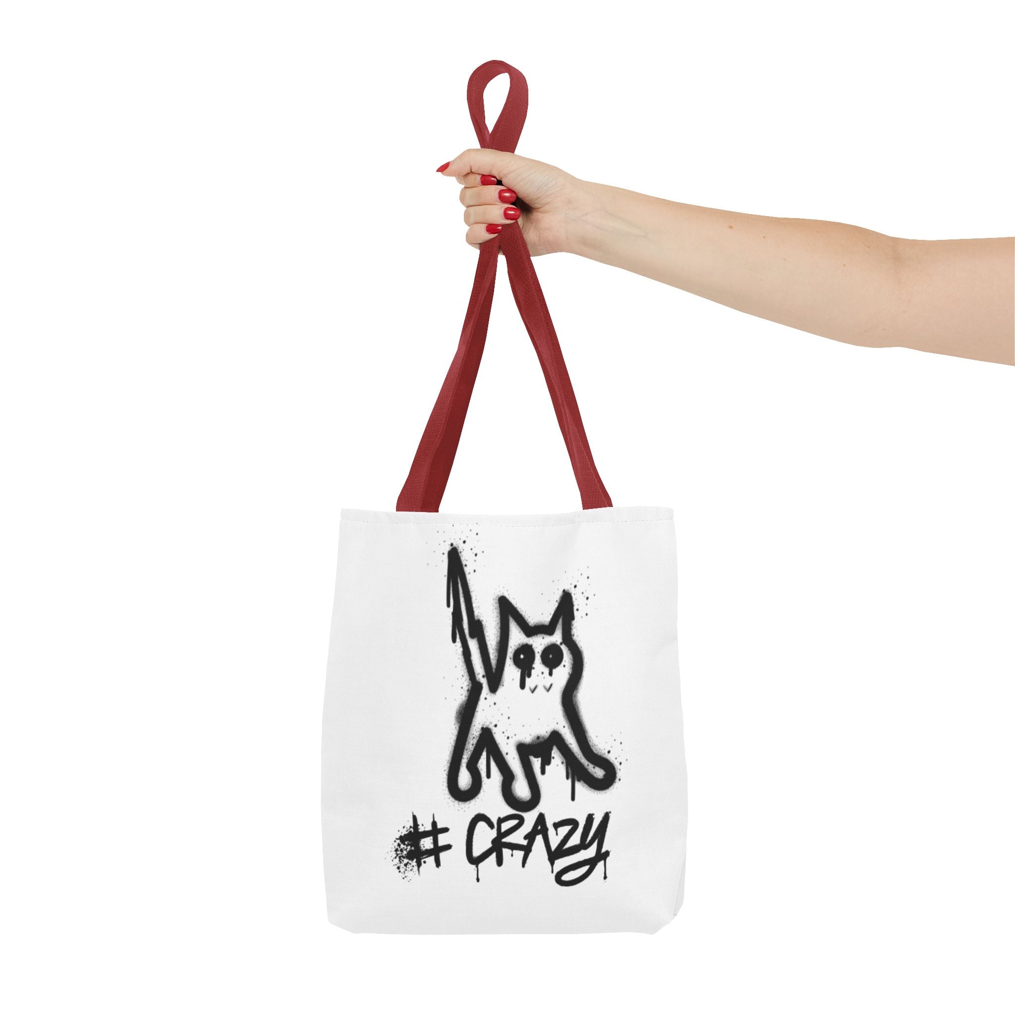 Crazy Cat Tote Bag - Whimsical AOP Design for Cat Lovers