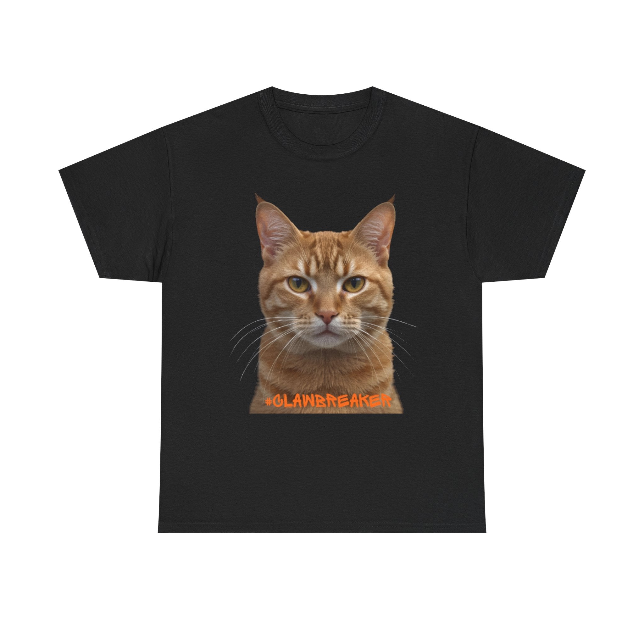 Cool Cat Unisex Heavy Cotton Tee - "Scratch the System" Graphic Tee