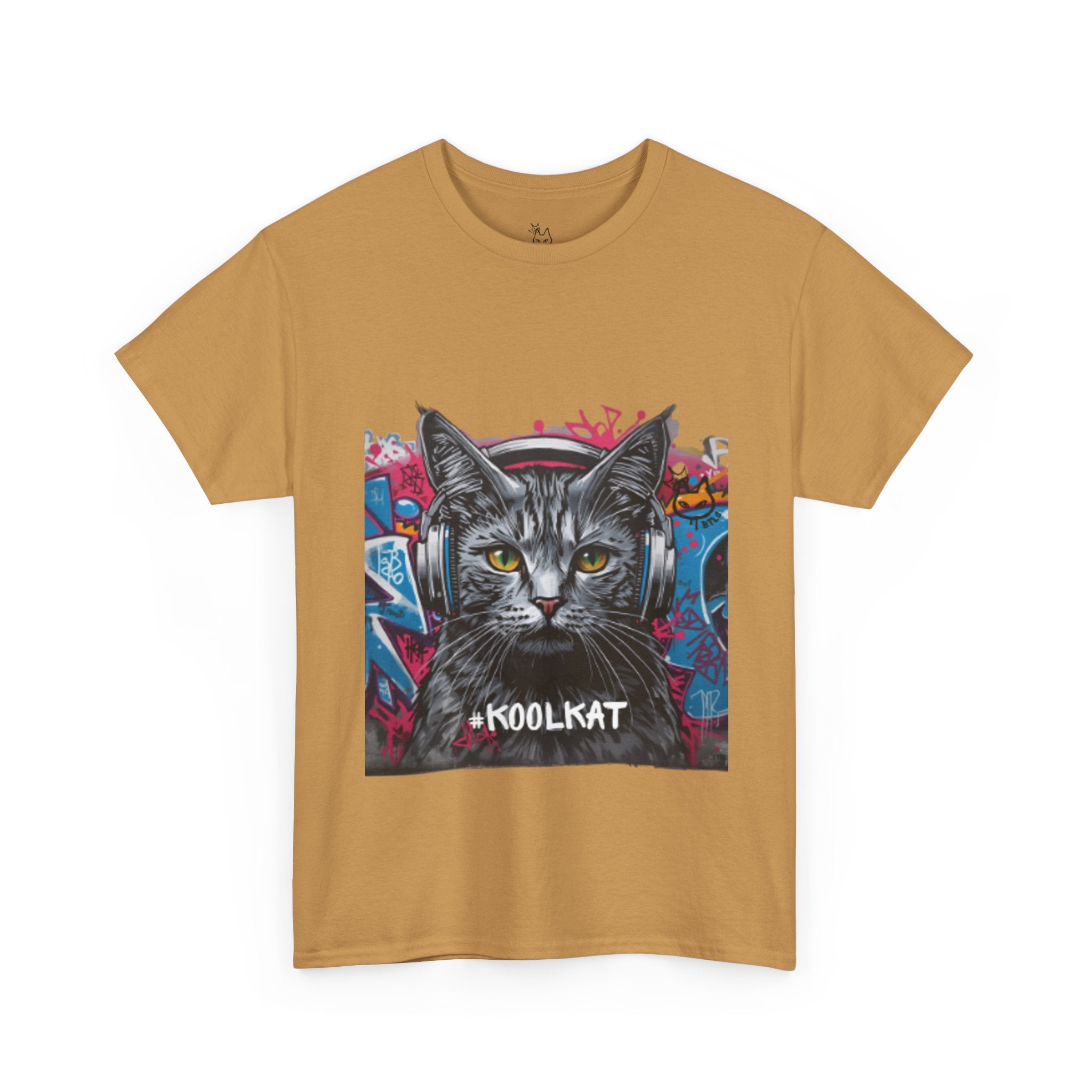 Kool Kat Graphic Tee - Stylish Unisex Heavy Cotton T-Shirt with a Cool Cat Design