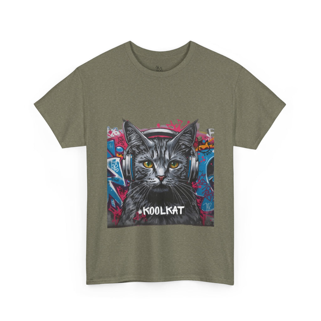 Kool Kat Graphic Tee - Stylish Unisex Heavy Cotton T-Shirt with a Cool Cat Design