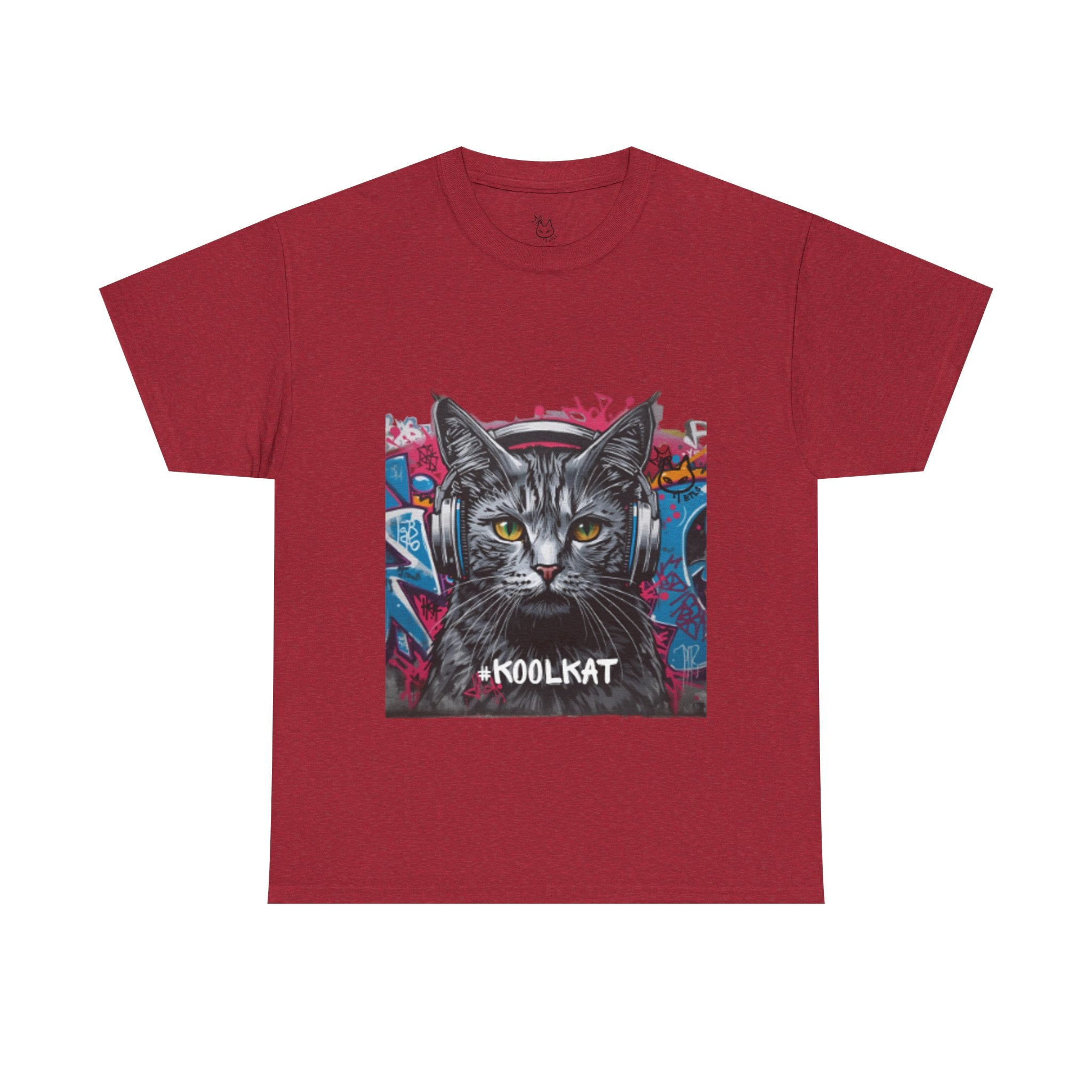 Kool Kat Graphic Tee - Stylish Unisex Heavy Cotton T-Shirt with a Cool Cat Design
