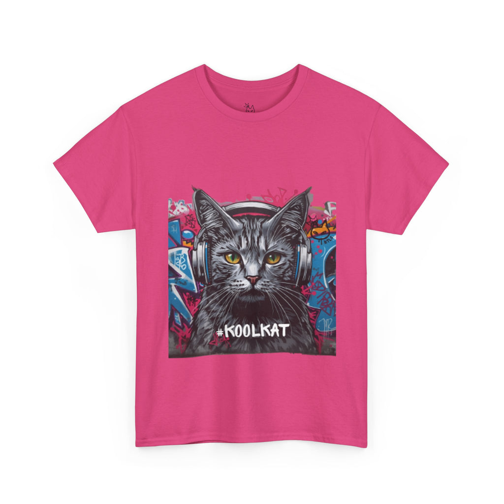 Kool Kat Graphic Tee - Stylish Unisex Heavy Cotton T-Shirt with a Cool Cat Design