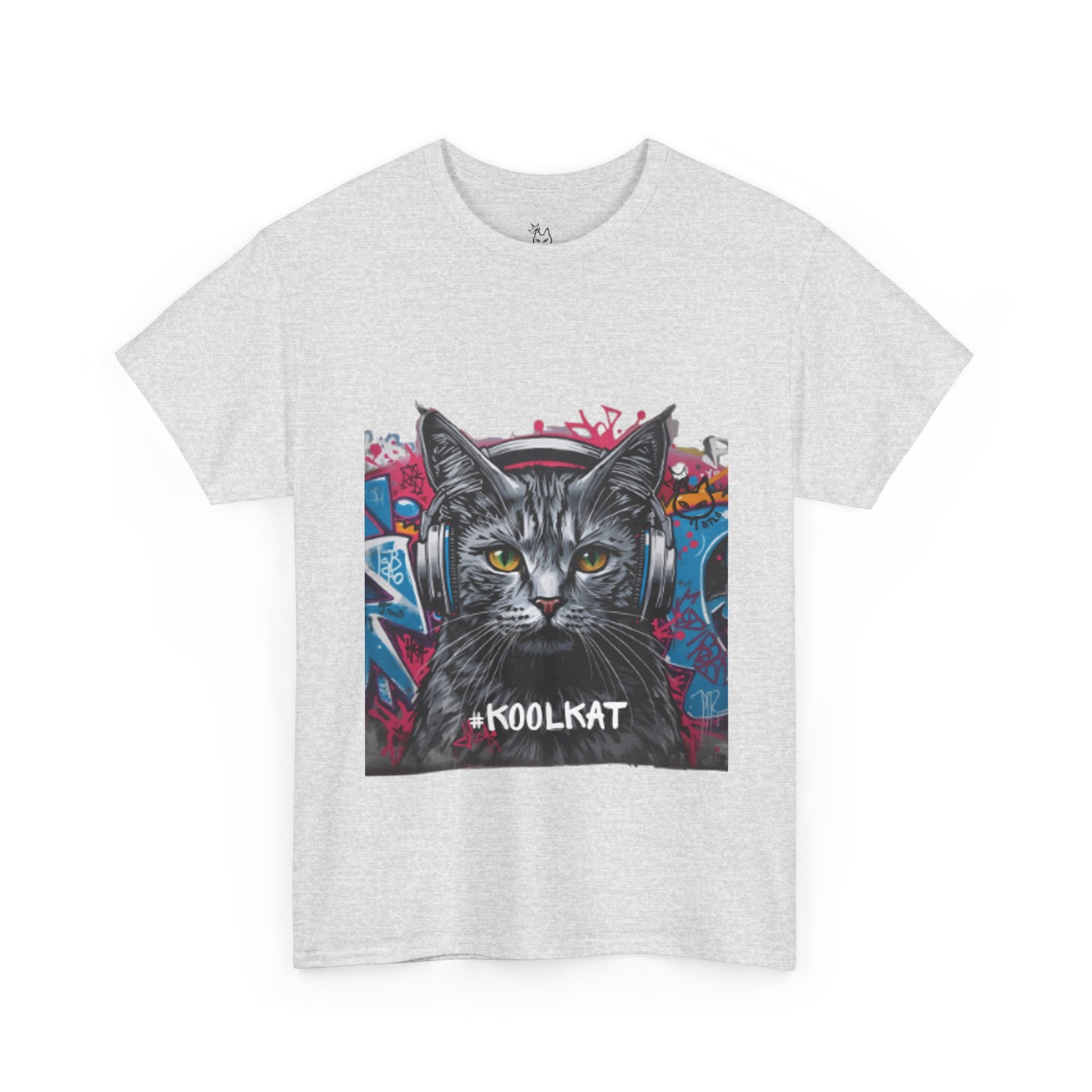 Kool Kat Graphic Tee - Stylish Unisex Heavy Cotton T-Shirt with a Cool Cat Design