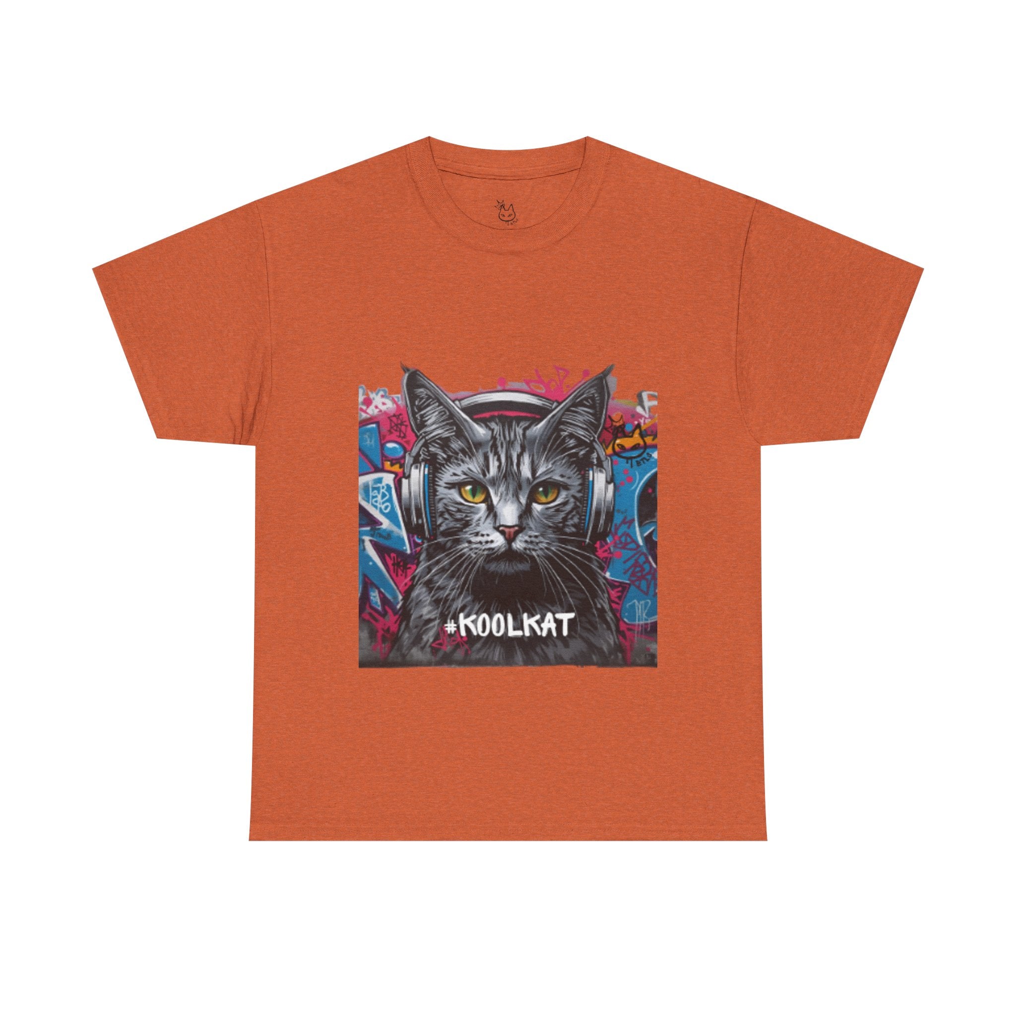 Kool Kat Graphic Tee - Stylish Unisex Heavy Cotton T-Shirt with a Cool Cat Design