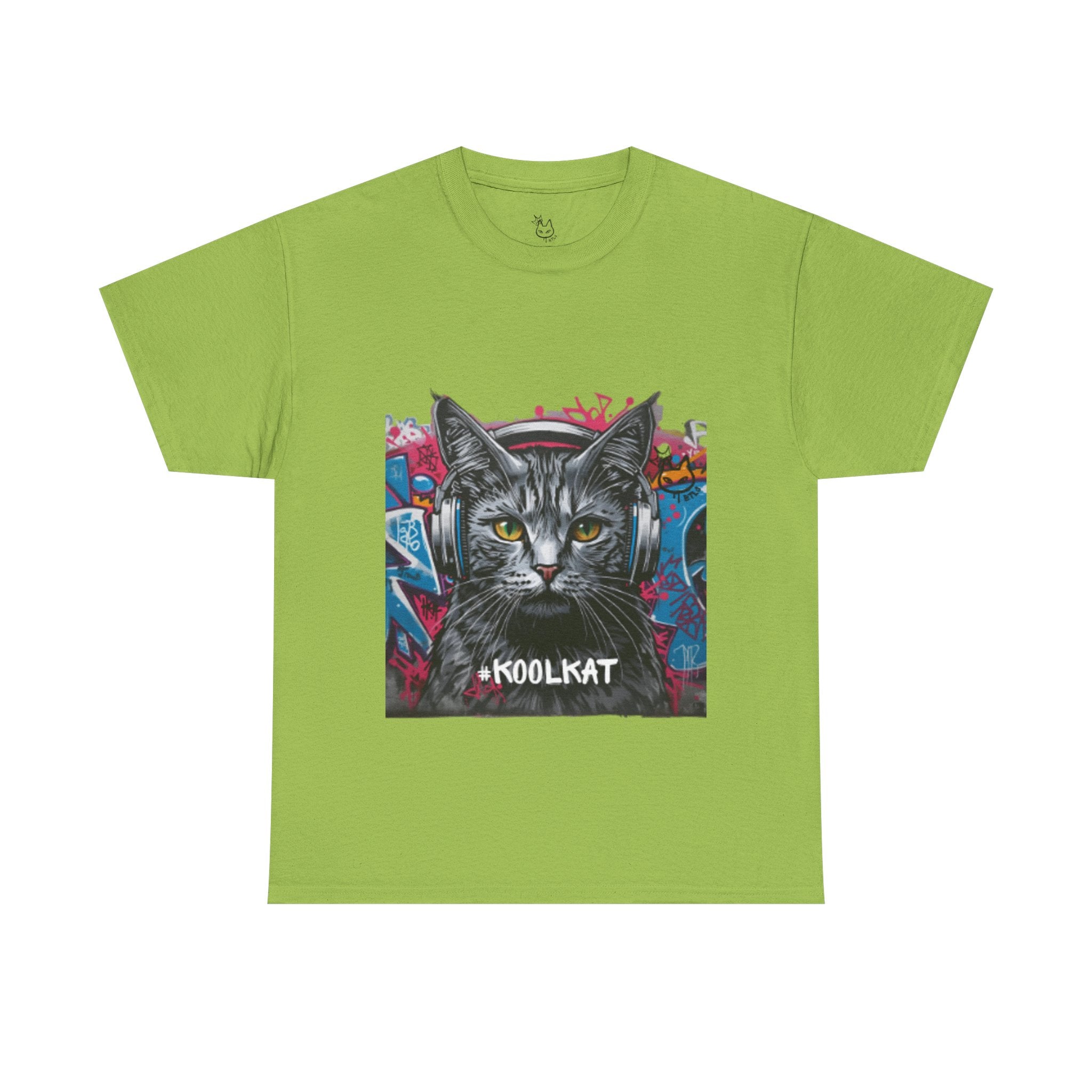 Kool Kat Graphic Tee - Stylish Unisex Heavy Cotton T-Shirt with a Cool Cat Design