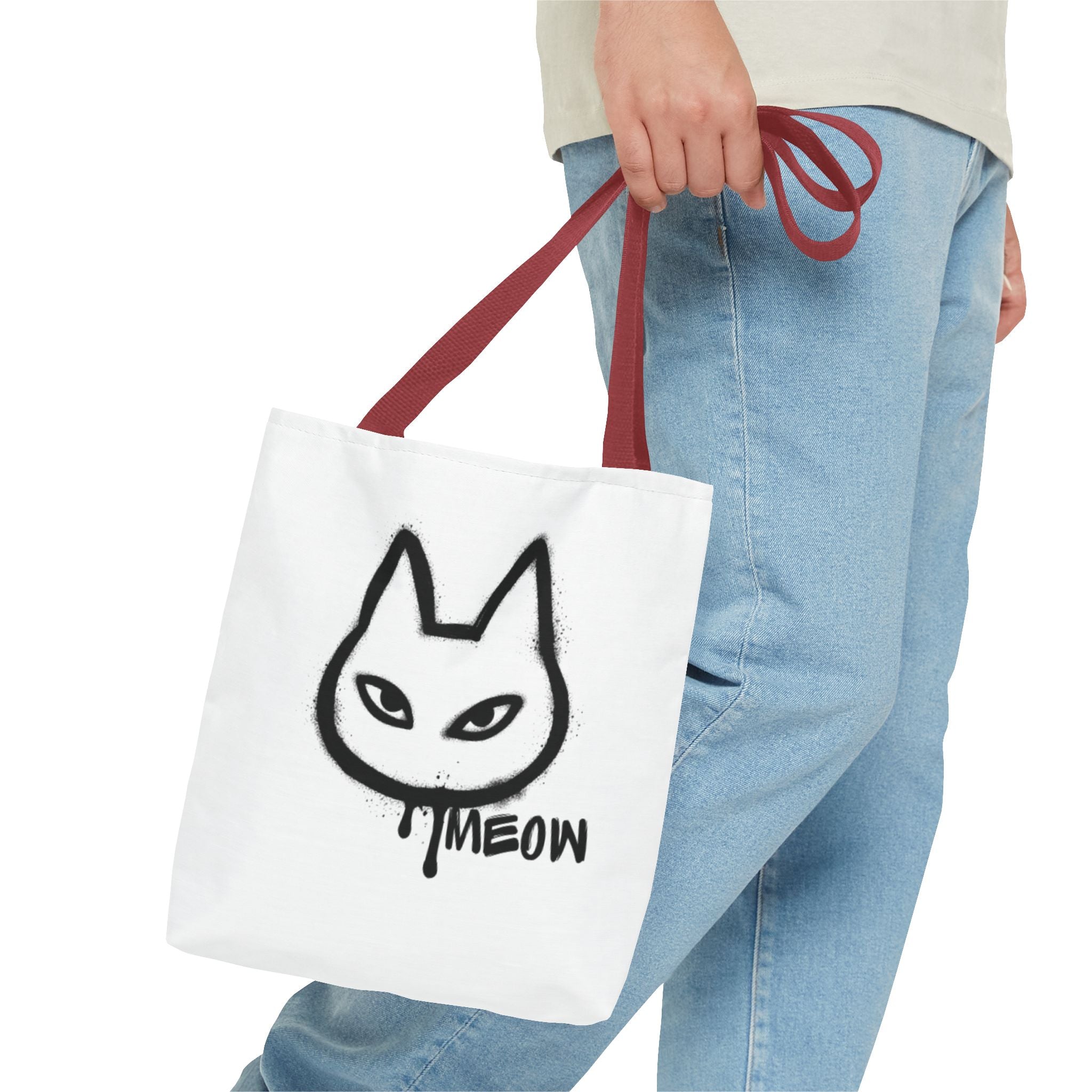 Meow Cat Tote Bag - Stylish & Fun Animal Design for Cat Lovers