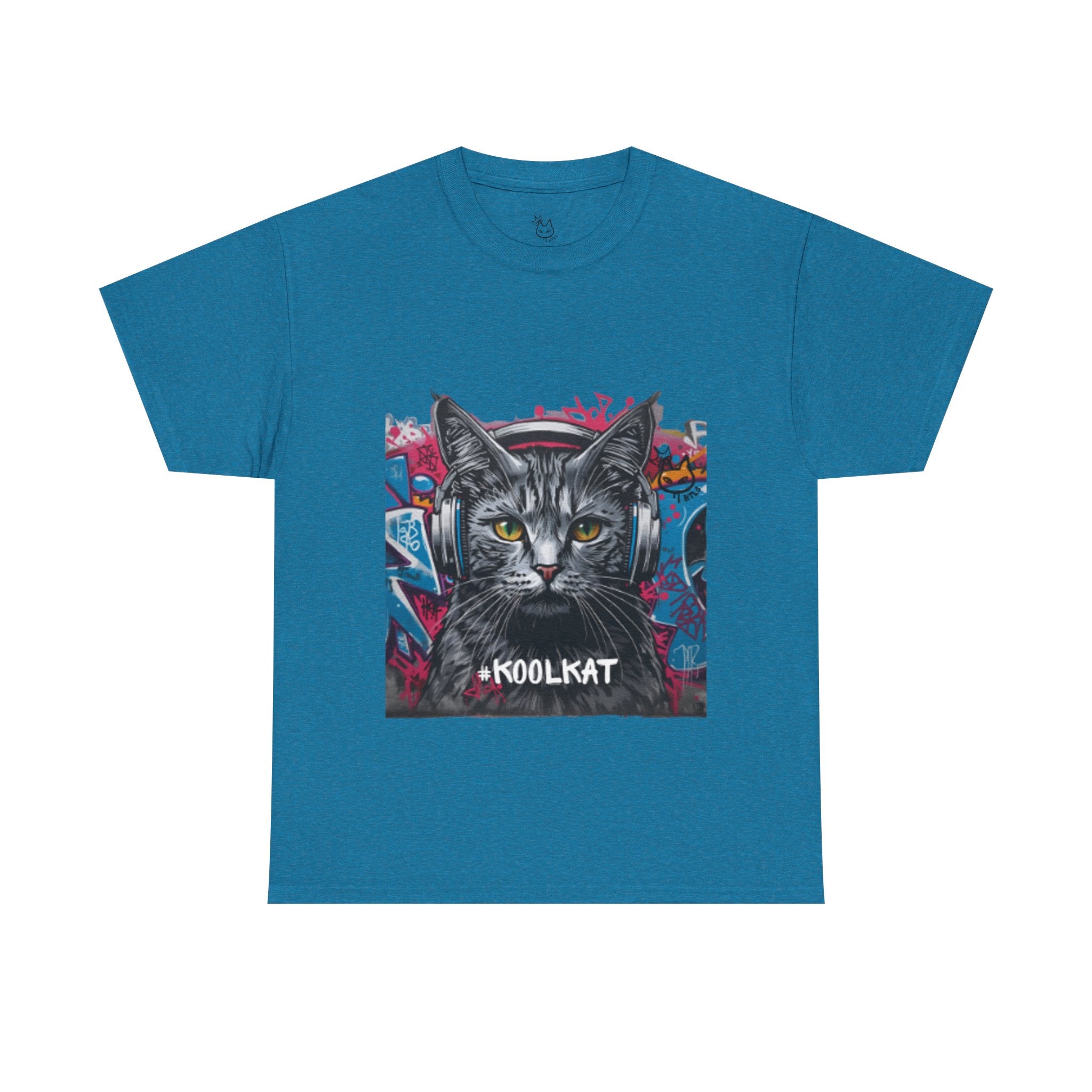 Kool Kat Graphic Tee - Stylish Unisex Heavy Cotton T-Shirt with a Cool Cat Design
