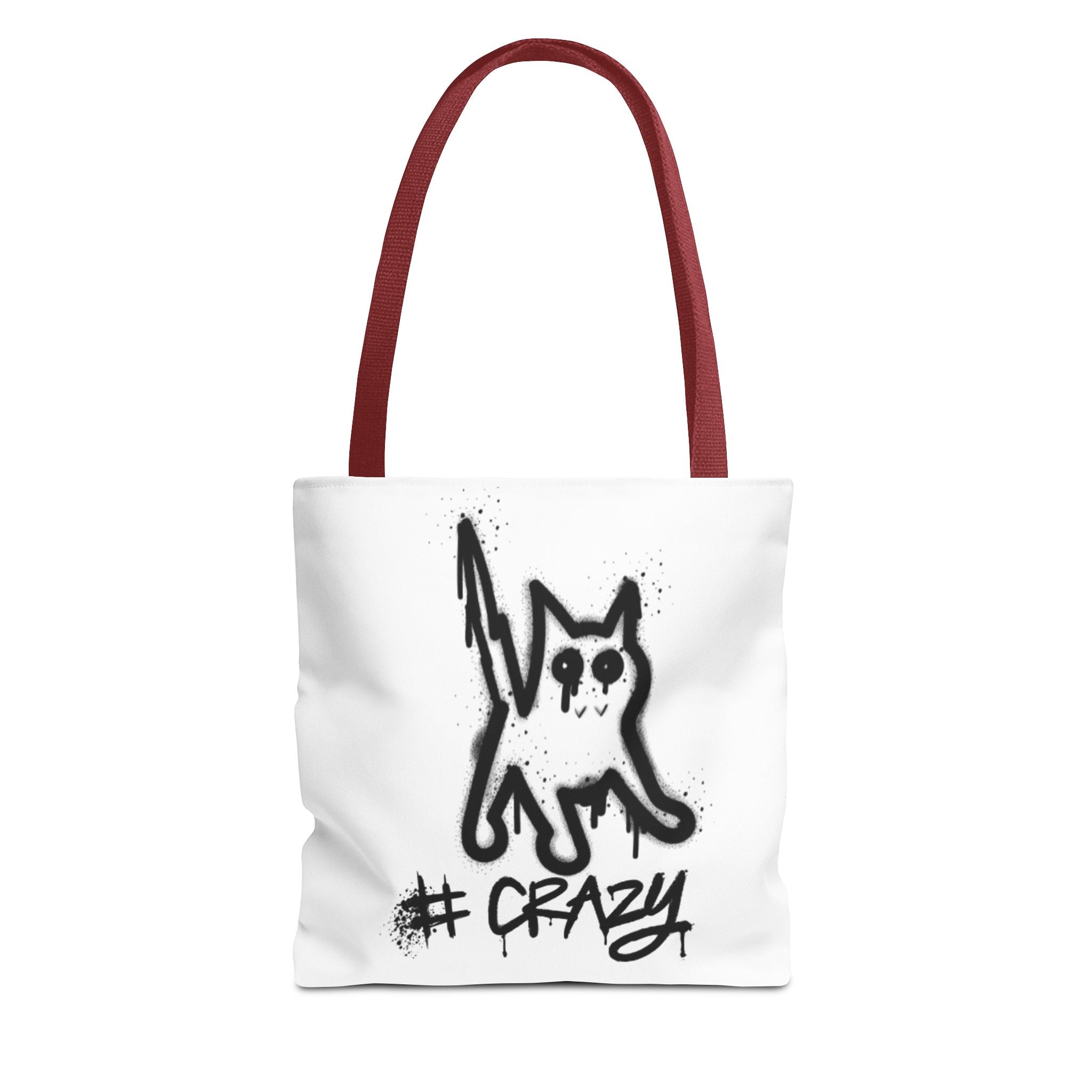 Crazy Cat Tote Bag - Whimsical AOP Design for Cat Lovers