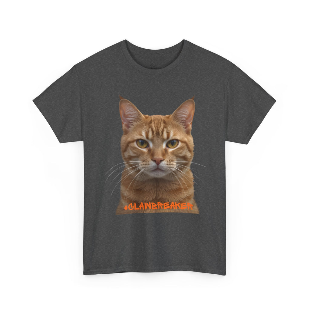 Cool Cat Unisex Heavy Cotton Tee - "Scratch the System" Graphic Tee