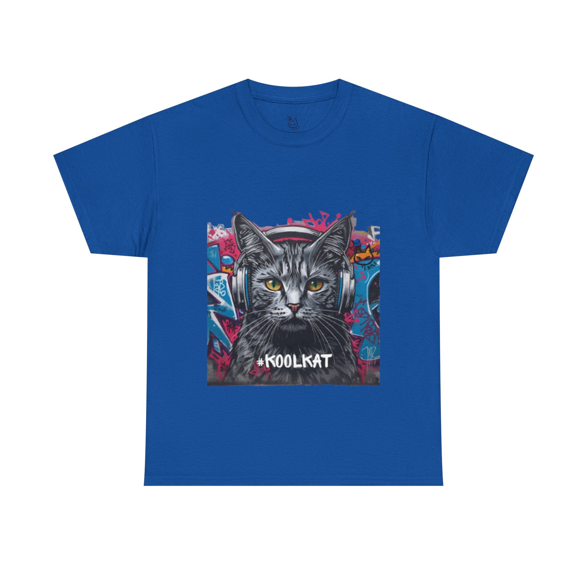 Kool Kat Graphic Tee - Stylish Unisex Heavy Cotton T-Shirt with a Cool Cat Design