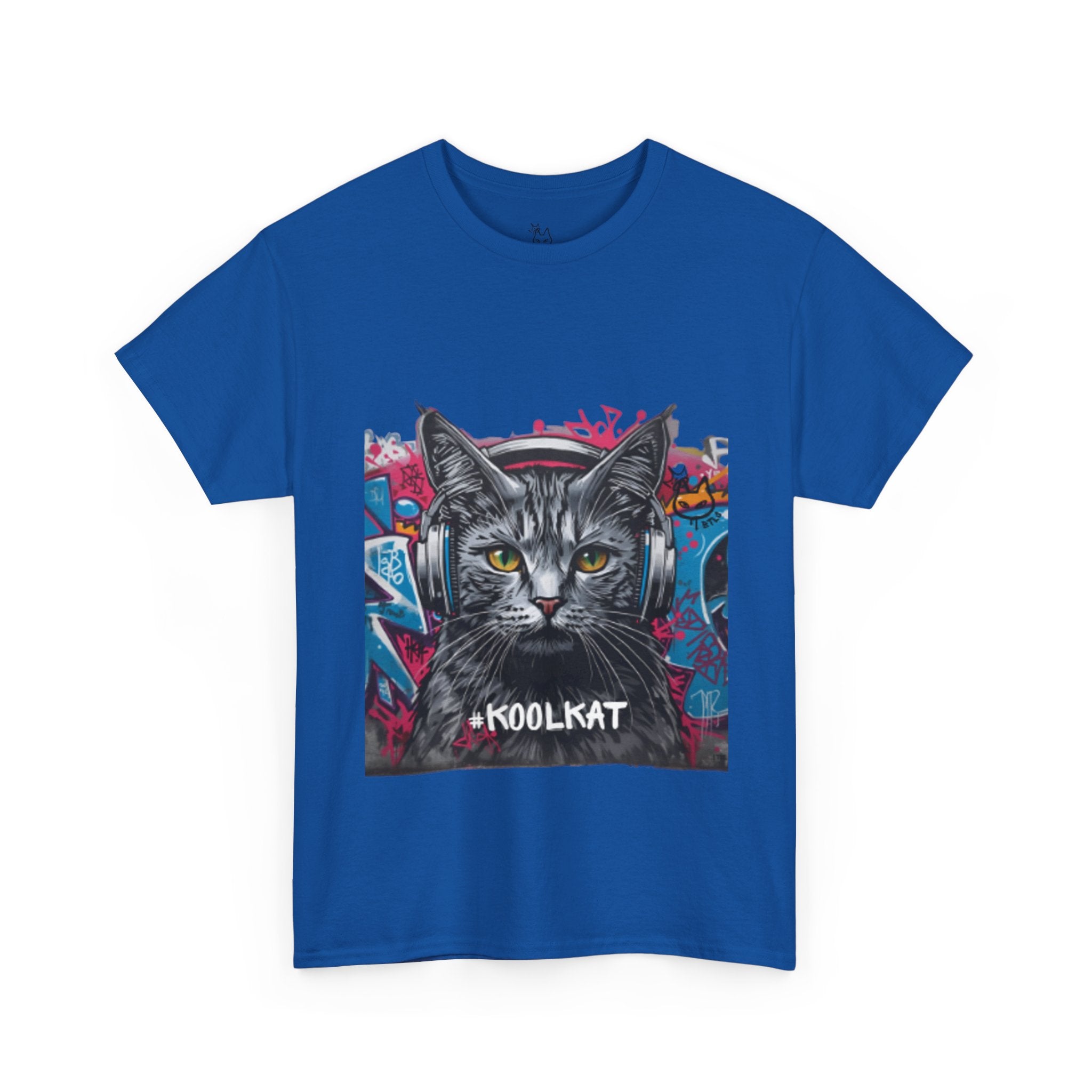 Kool Kat Graphic Tee - Stylish Unisex Heavy Cotton T-Shirt with a Cool Cat Design